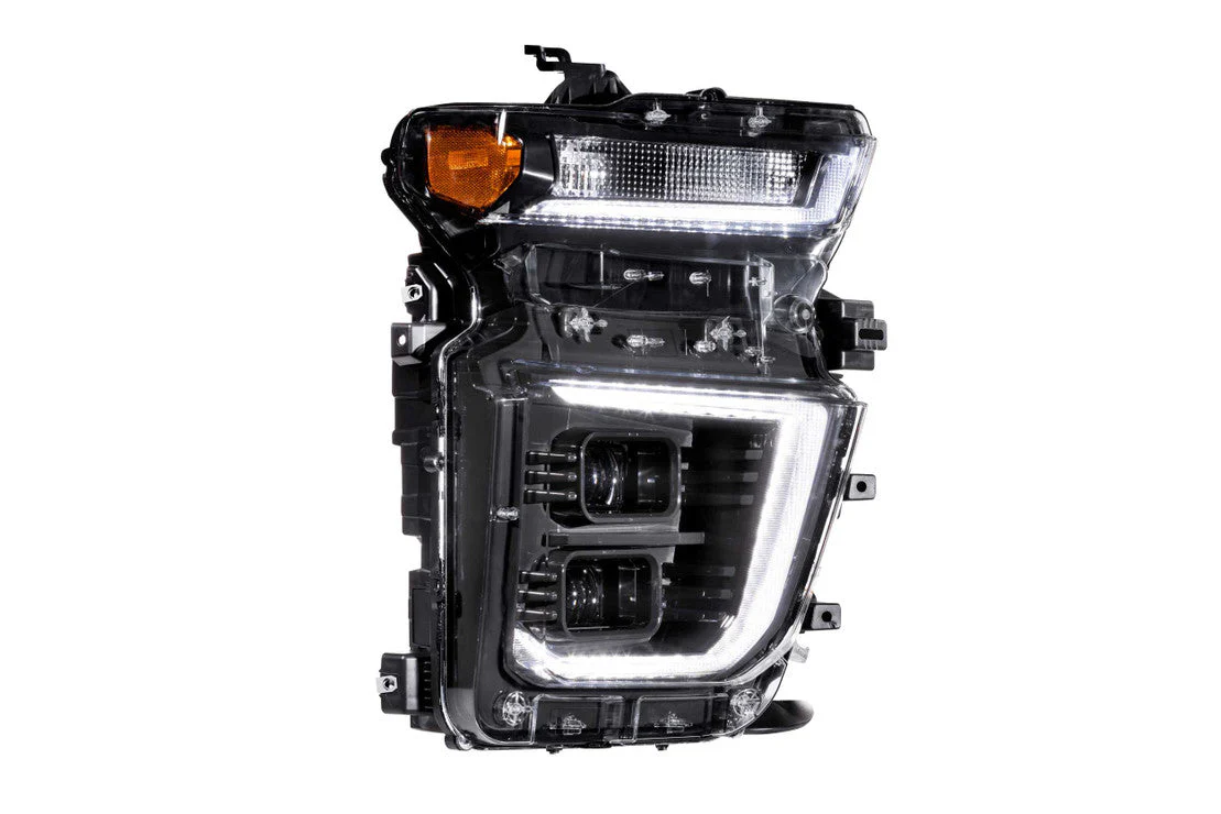 2020-2024 Chevrolet Silverado HD RGBW Flow Series HYBRID LED DRL Projector Replacement Headlights - Image 14