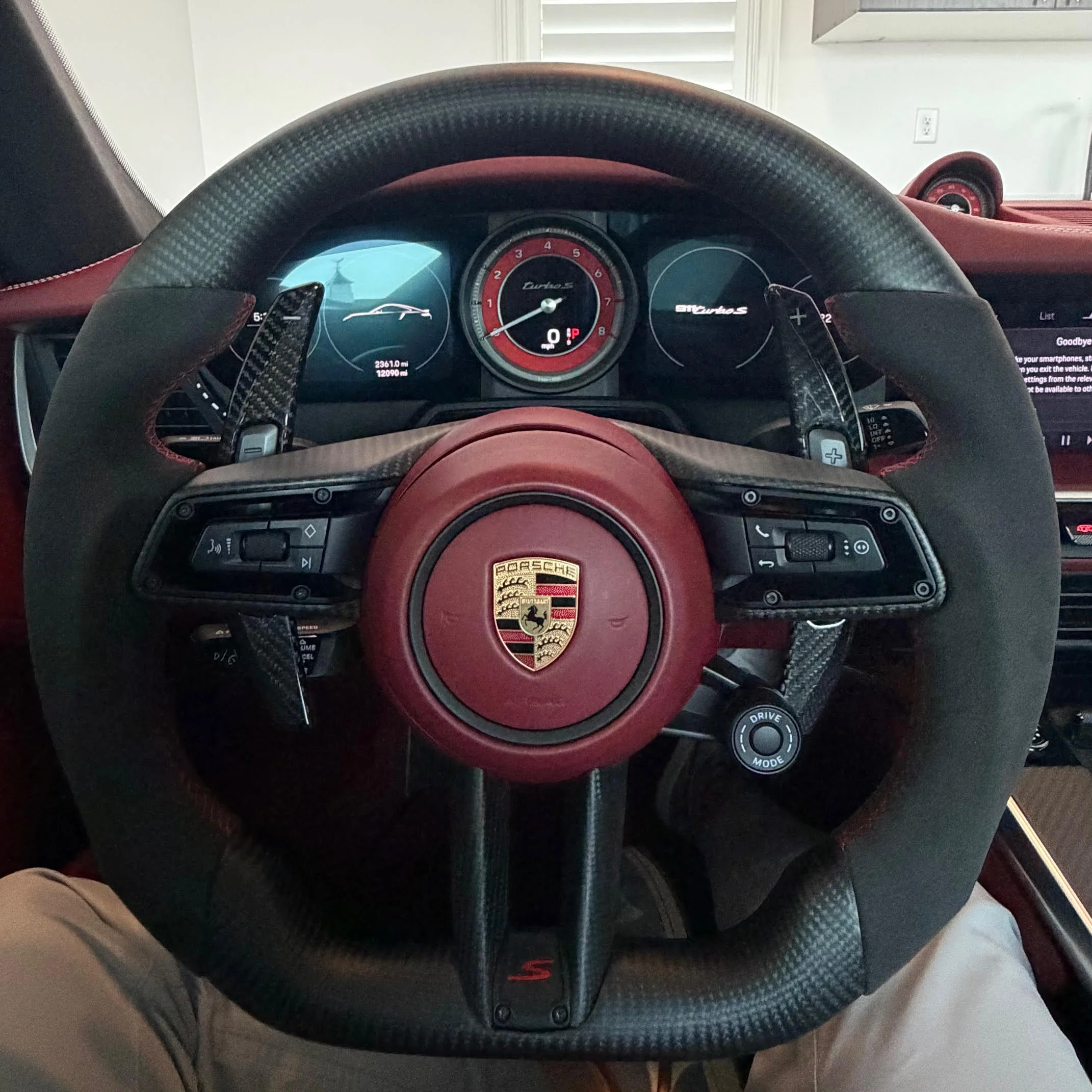 2020-2026+ Porsche 911 992 Custom Carbon Fiber Steering Wheel - Image 2