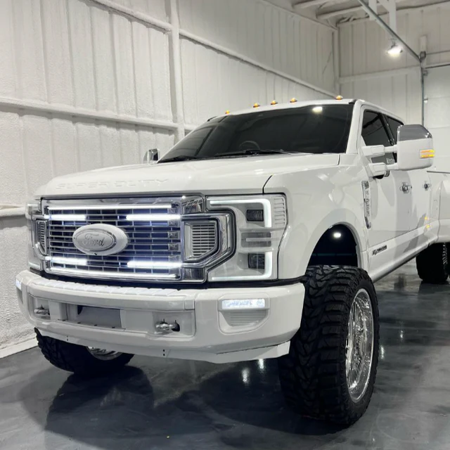 2020-2022 Ford Super Duty F250 LED Grill Accent Lights Bar Kit - Image 7
