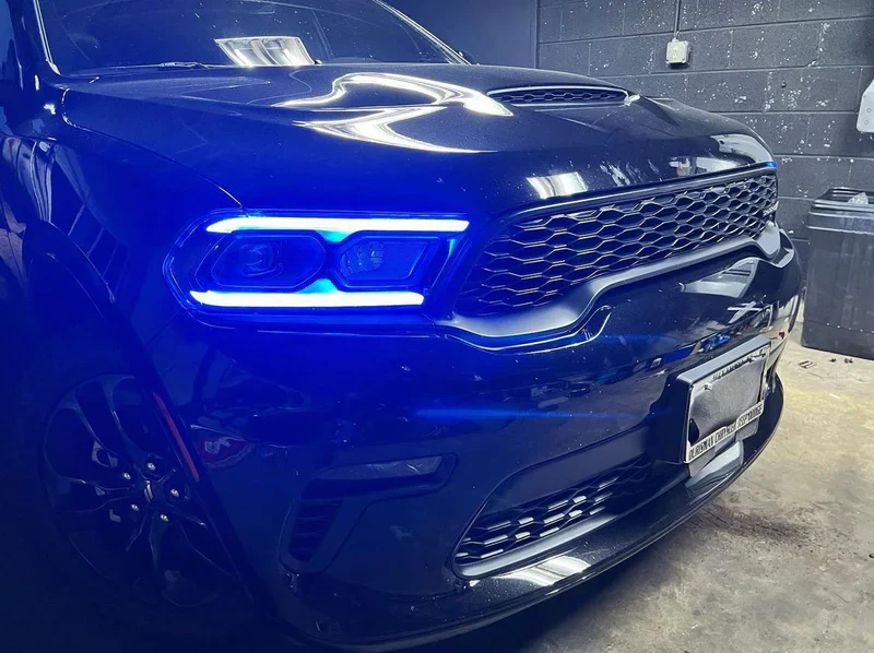 2014-2026+ Dodge Durango RGBW Flow Series LED DRL Prebuilt Headlights - Image 31