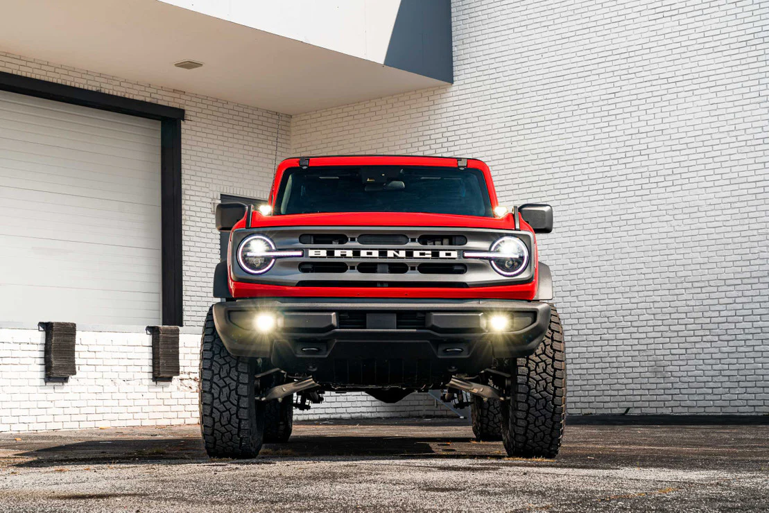 2021-2025+ Ford Bronco Amber LED DRL Projector Headlights Assemblies - Image 14