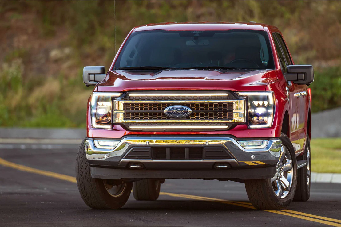 2021-2023 Ford F150 White LED DRL Projector Headlights - Image 6