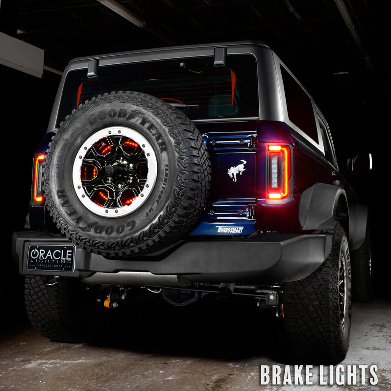 2021-2026+ Ford Bronco Red Smoked LED Flush Mount Tail Lights - Image 11