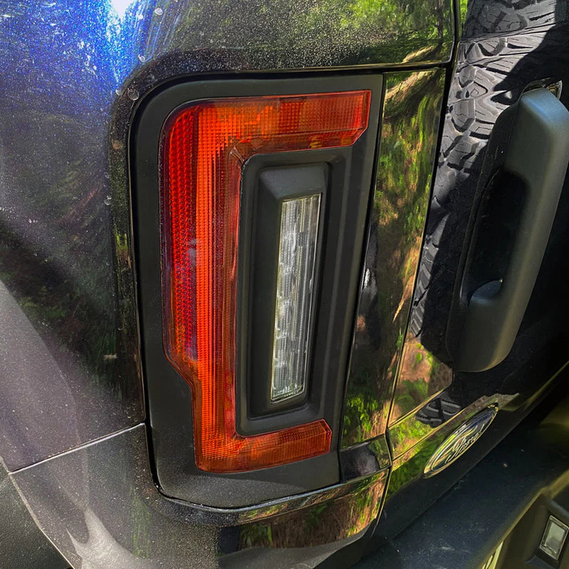 2021-2026+ Ford Bronco Red Smoked LED Flush Mount Tail Lights - Image 15