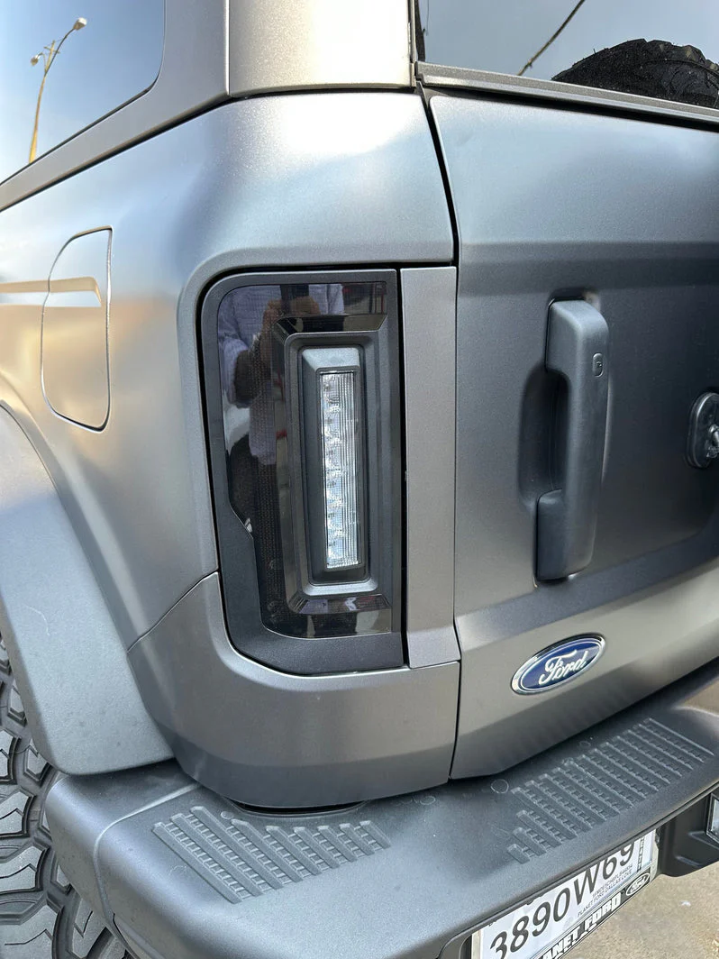 2021-2026+ Ford Bronco Red Smoked LED Flush Mount Tail Lights - Image 3
