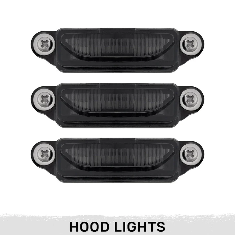 Ram TRX RHO Smoked White/Amber LED Hood + Fender Lights - Image 13
