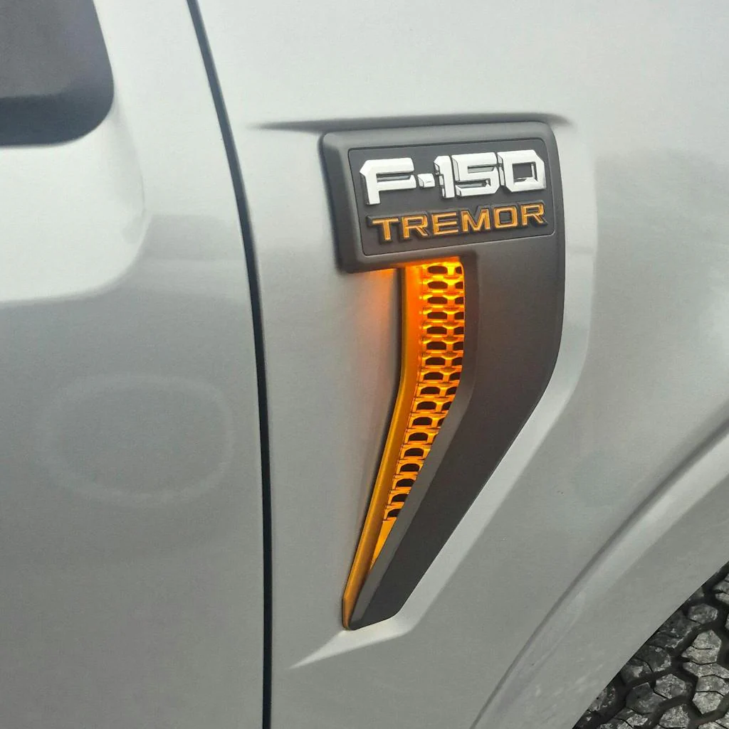 2021-2026+ Ford F150 LED Fender Vent Lighting Kit - Plug & Play - Image 2