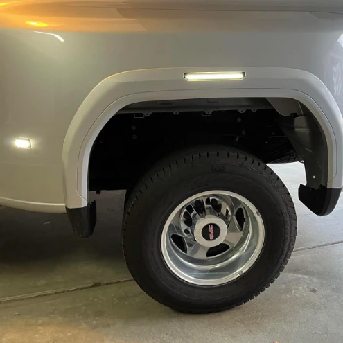 2023-2026+ GMC Canyon Smoked White Amber SCANNING LED Side Markers - Image 12