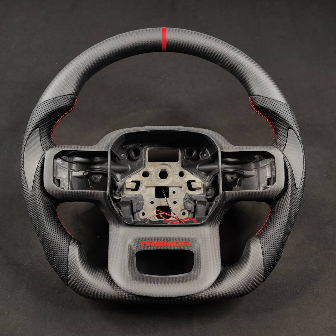 2020-2026+ GMC Sierra 1500 2500 HD Custom Carbon Fiber Steering Wheel - Image 24