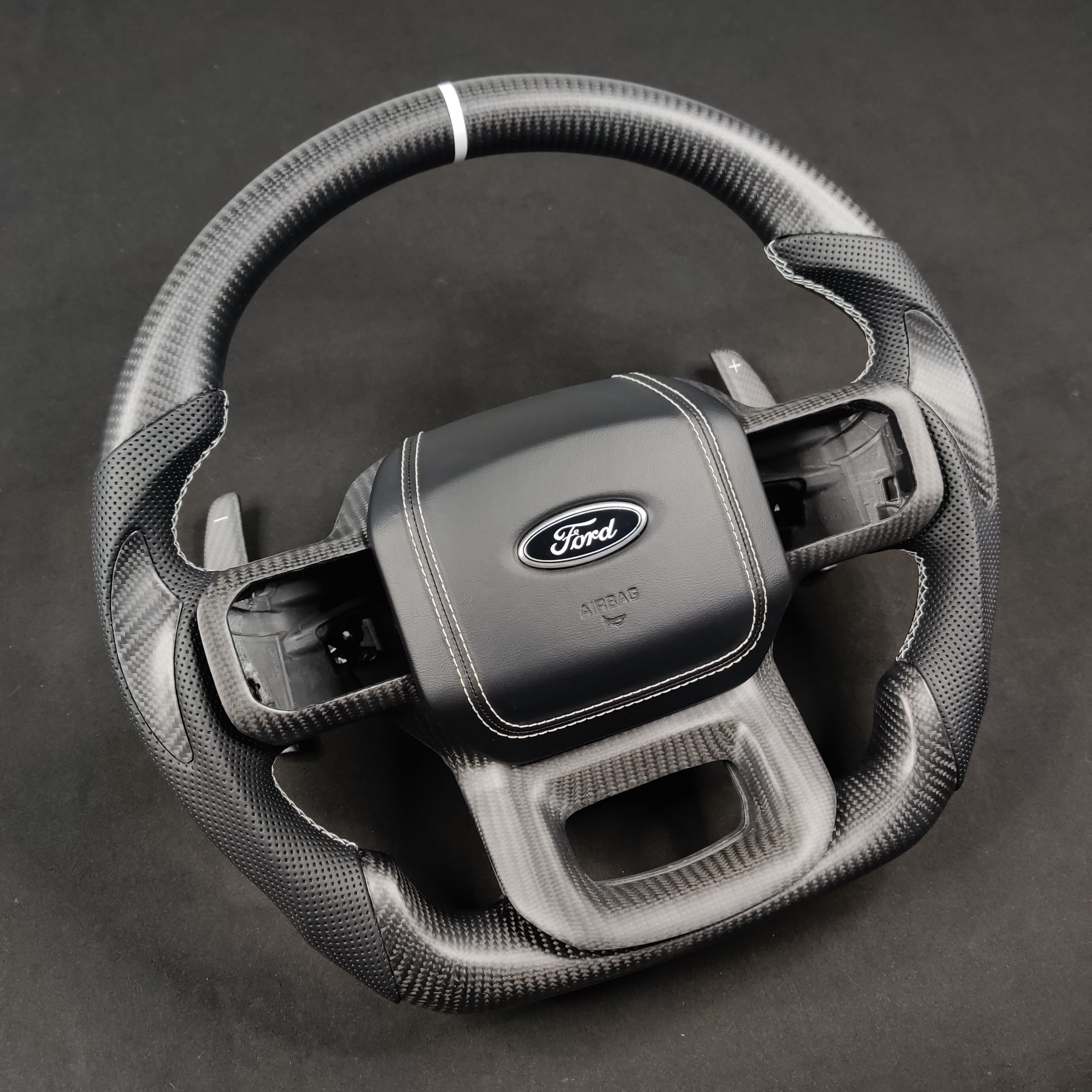 2023-2026+ Ford Super Duty F250 Custom Carbon Fiber Steering Wheel - Image 78