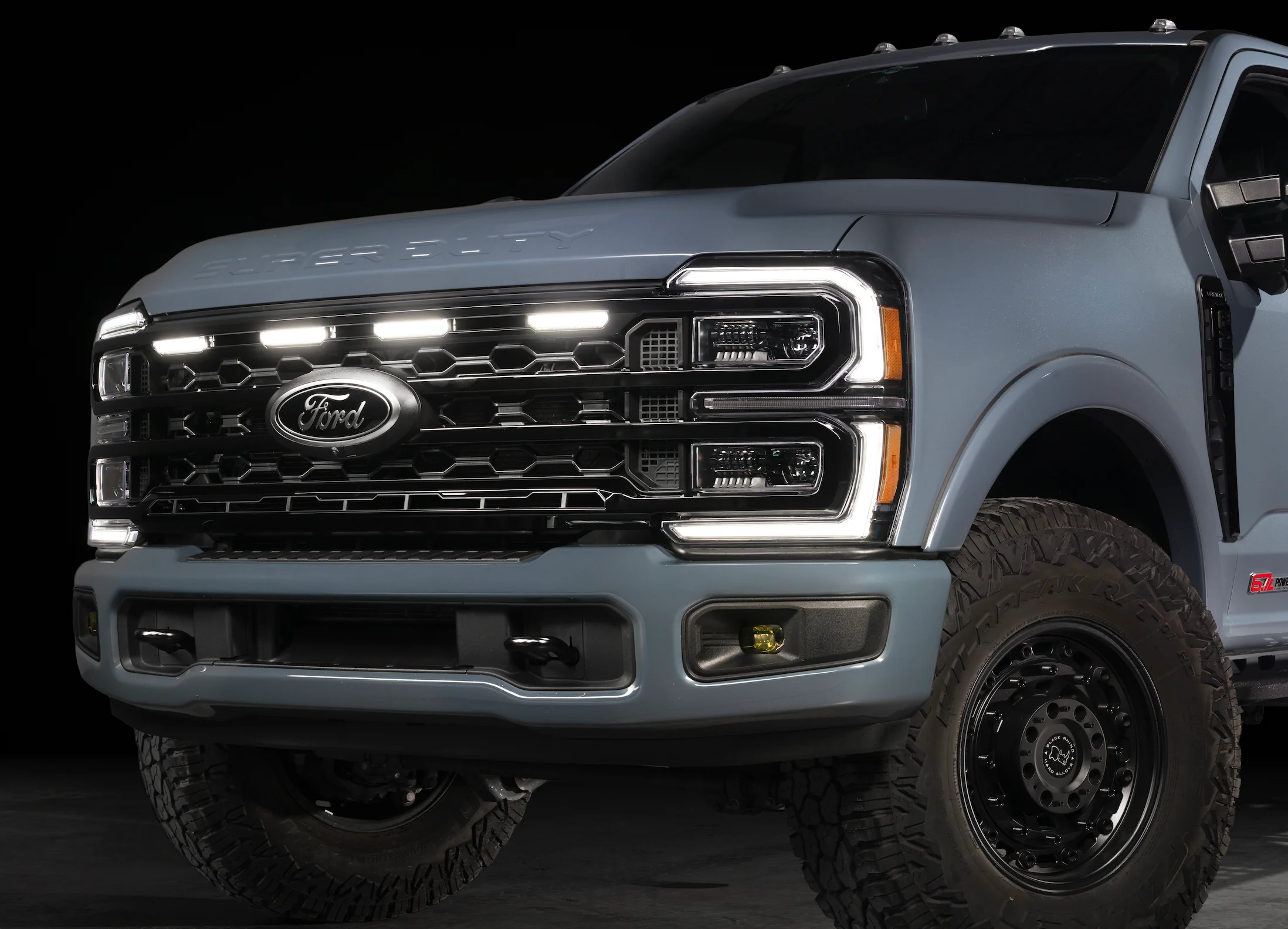 2023-2026+ Ford Super Duty White Amber LED XBG Grill Light Assembly - Image 18