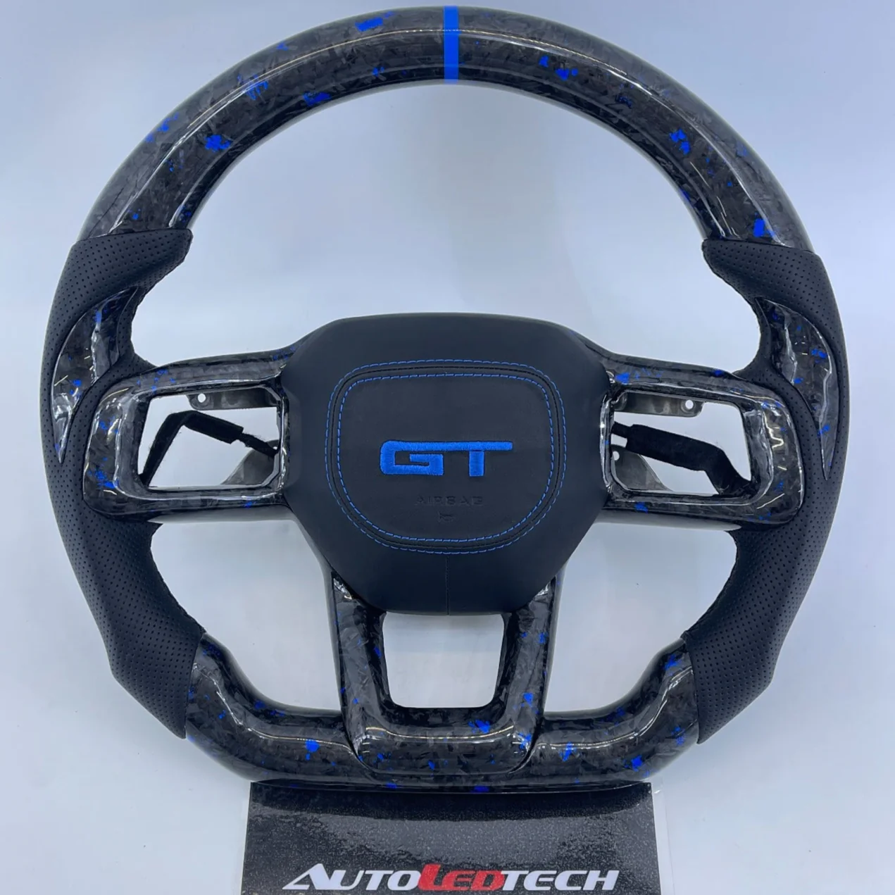 2024-2026+ Ford Mustang S650 Carbon Fiber LED Steering Wheel - Image 14