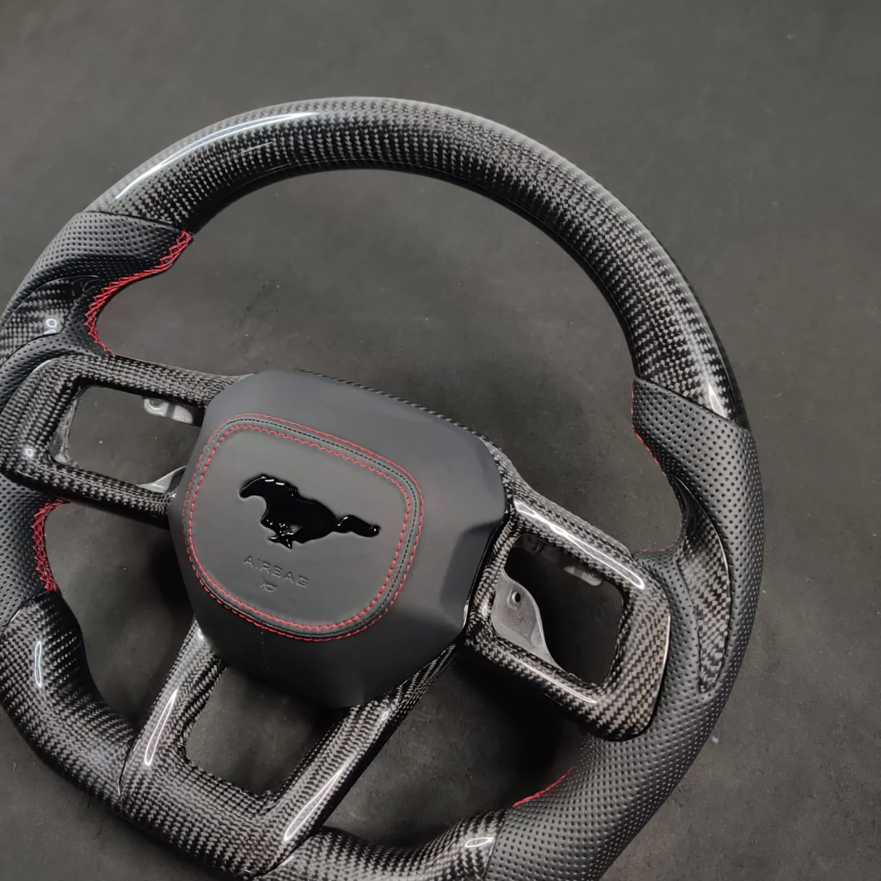 2024-2026+ Ford Mustang S650 Carbon Fiber LED Steering Wheel - Image 20