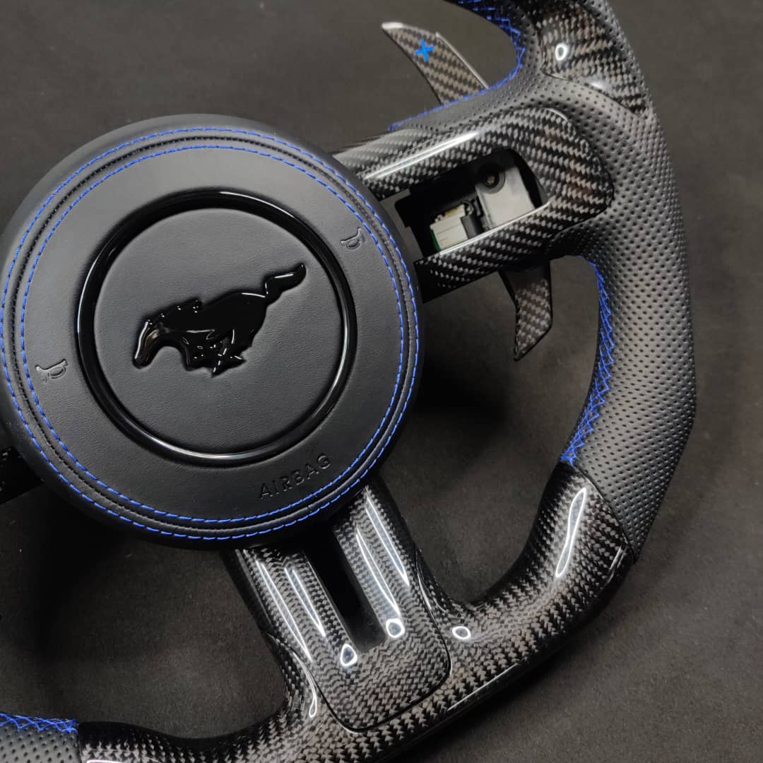 2024-2026+ Ford Mustang S650 Carbon Fiber LED Steering Wheel - Image 66