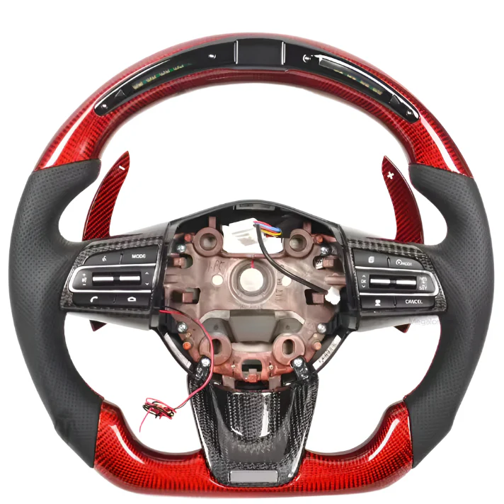 2021-2026+ Kia K5 Optima Custom Carbon Fiber LED Steering Wheel - Image 13