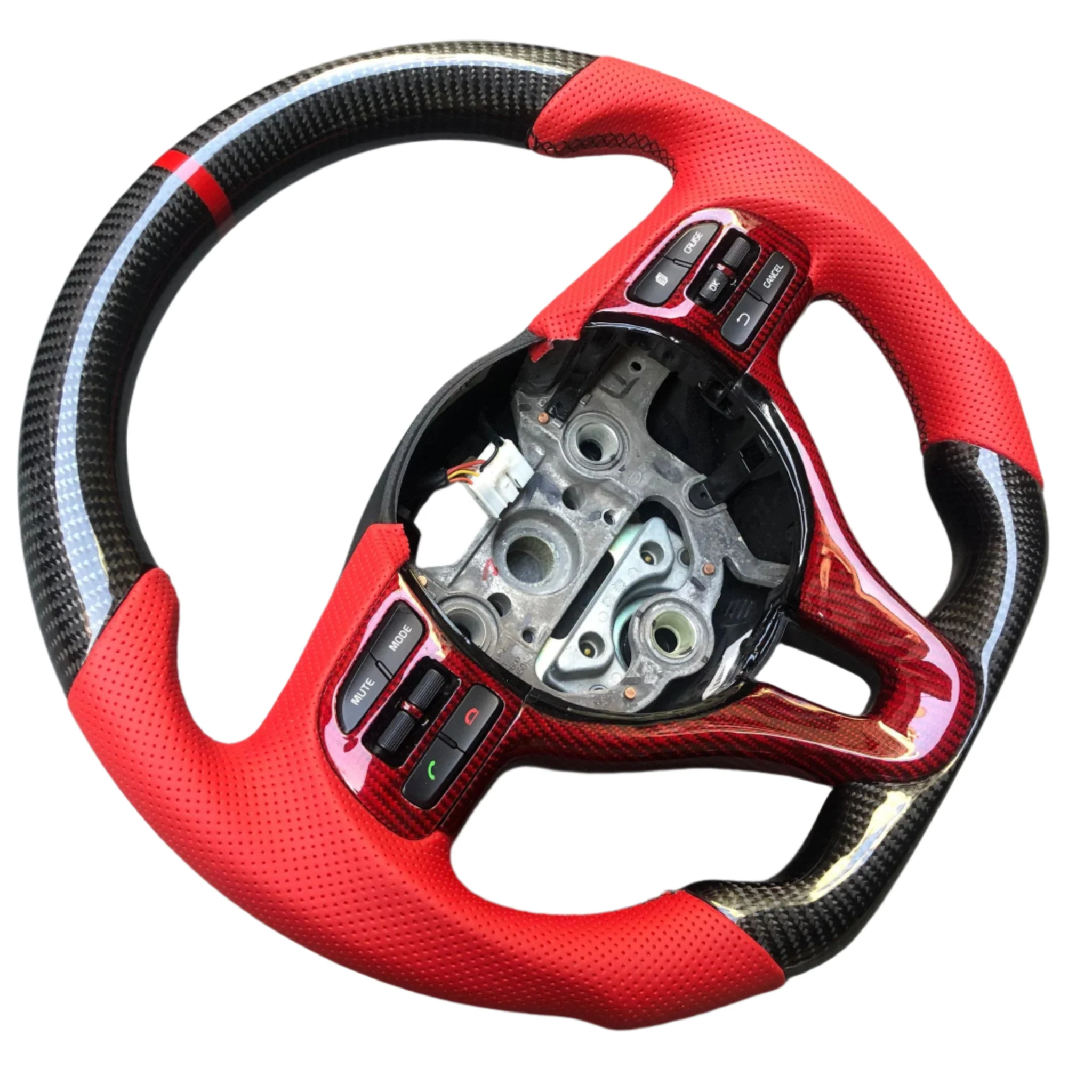 2016-2020 Kia Optima Custom Carbon Fiber LED Steering Wheel - Image 4