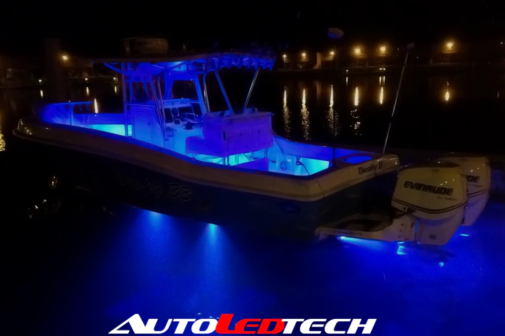 60W Rear Transom Color-Changing LED Marine Light (RGB) - Image 2