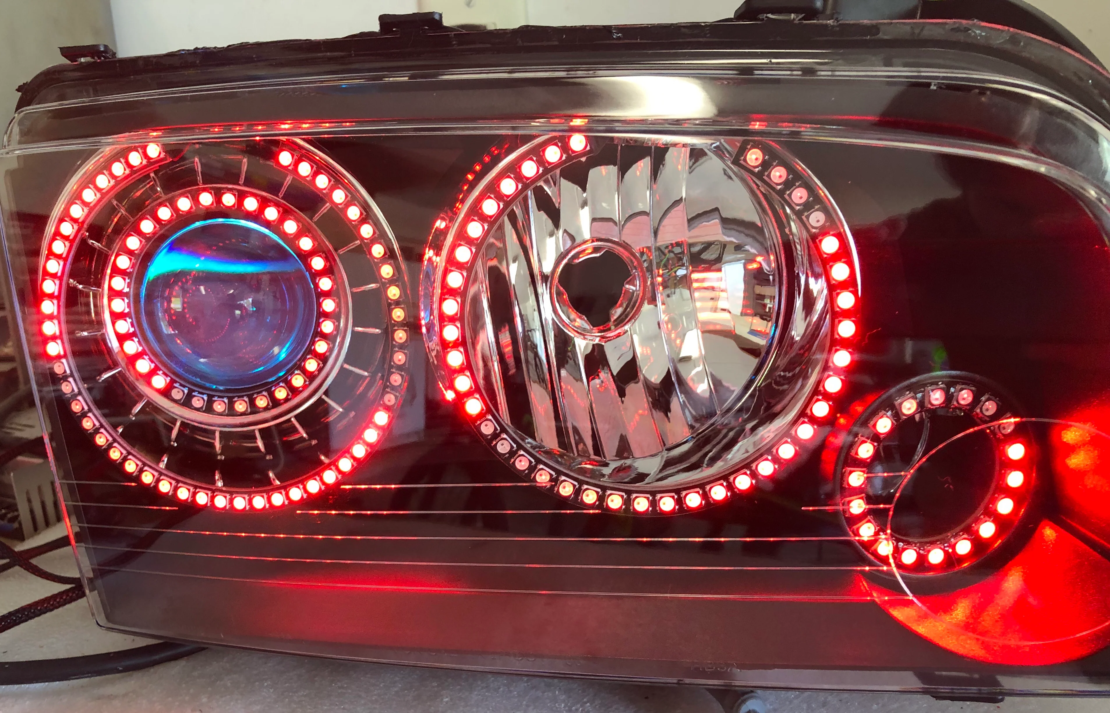 2005-2010 Dodge Charger RGBW Flow Series LED Halo Kit - Image 23