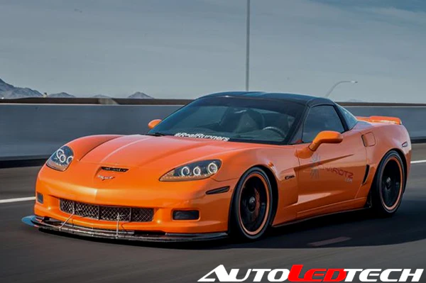 2005-2013 Chevrolet C6 Corvette RGBW Flow Series LED Halo DRL Kit - Image 6