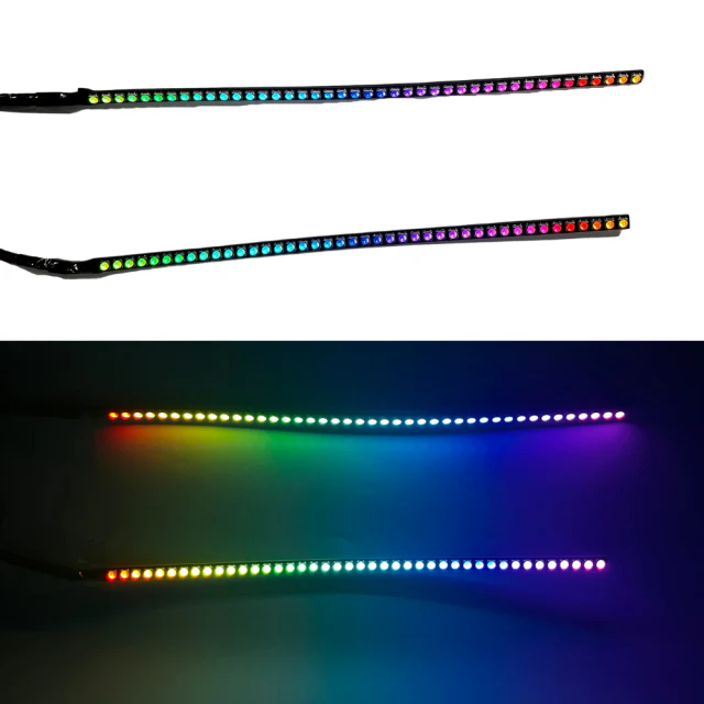 2008-2015 Cadillac CTS CTS-V RGBW Flow Series LED Halo DRL Kit - Image 12