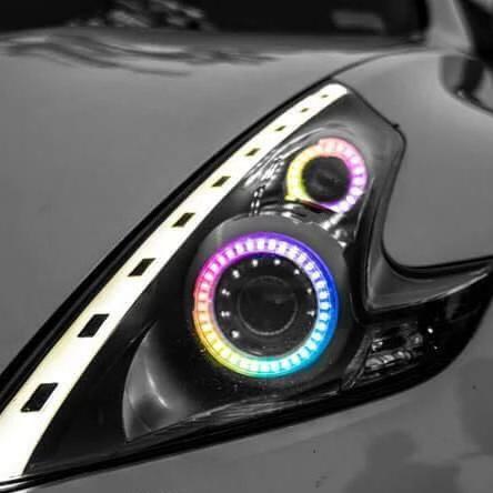 2009-2020 Nissan 370z RGBW Flow Series LED Halo Kit - Image 3