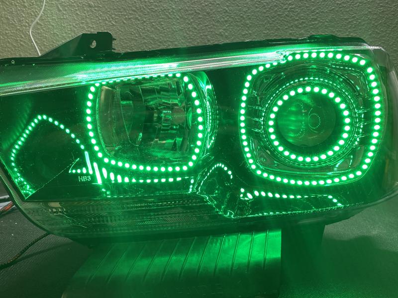 2011-2014 Dodge Charger RGBW Flow Series LED Halo Kit - Image 10