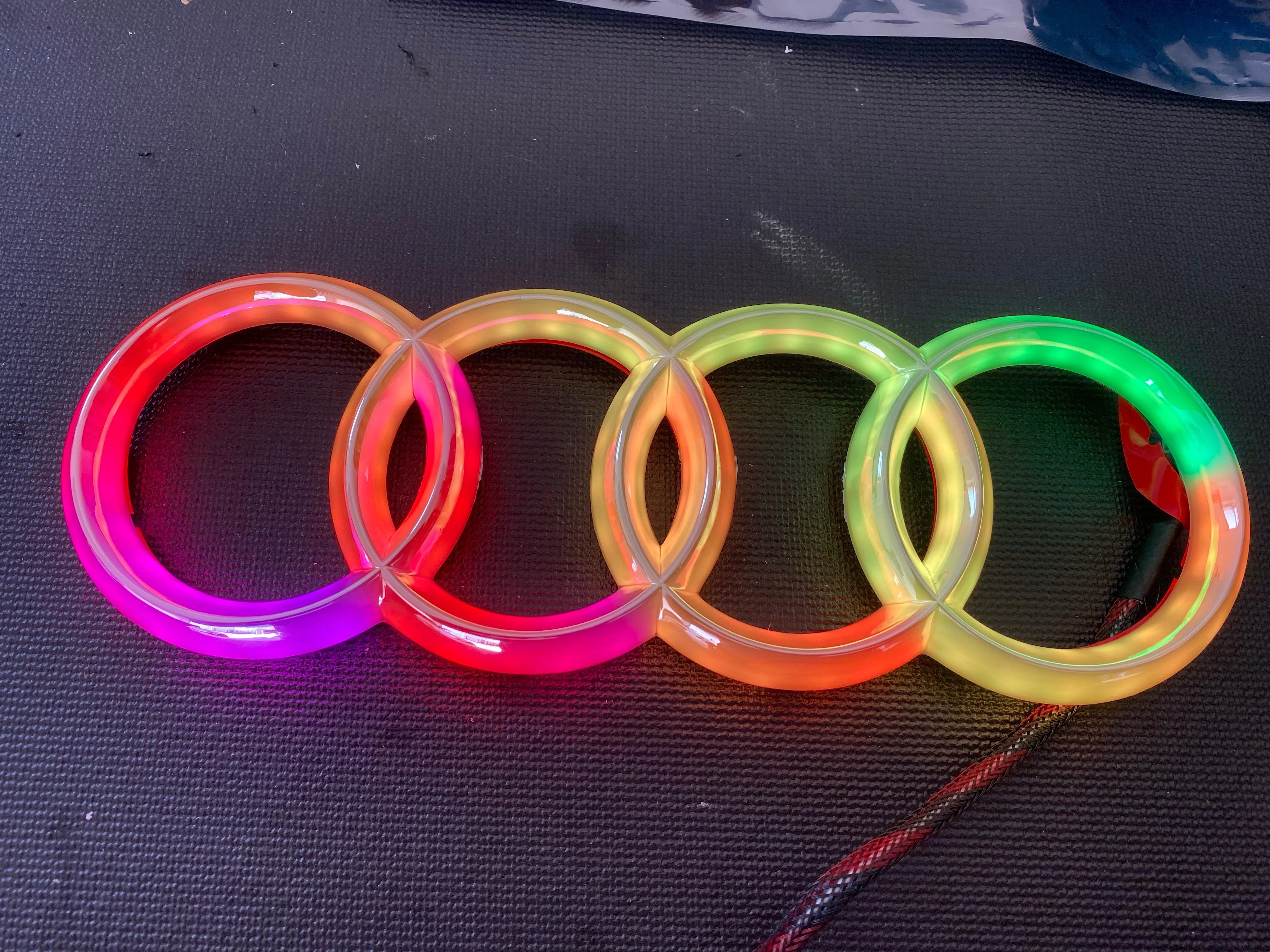 Illuminated Audi RGBW Flow Series LED Emblem Grill Badge - Image 17