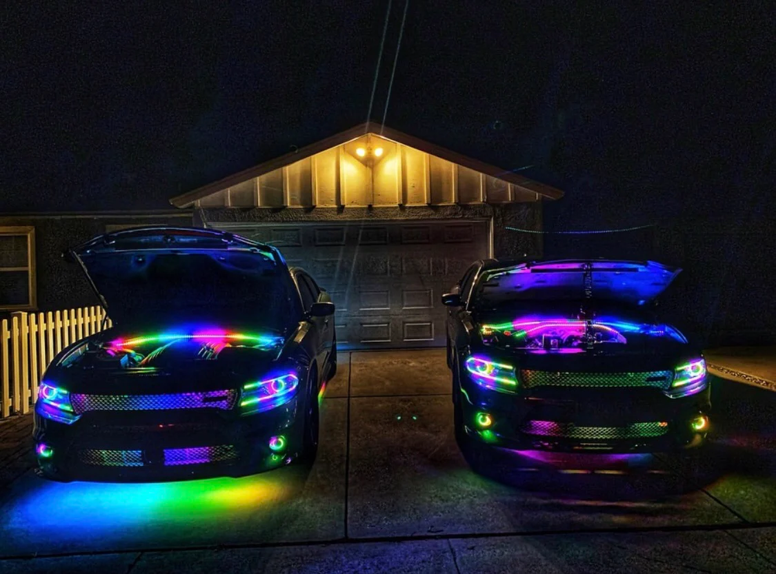 RGBW Flow Series Color-Changing LED Engine Bay Lighting Strips Kit - Image 6
