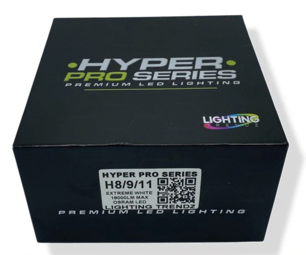 Hyper PRO Series 18000lm 6k Pure White High Powered LED Headlight Foglight Bulbs - Image 3