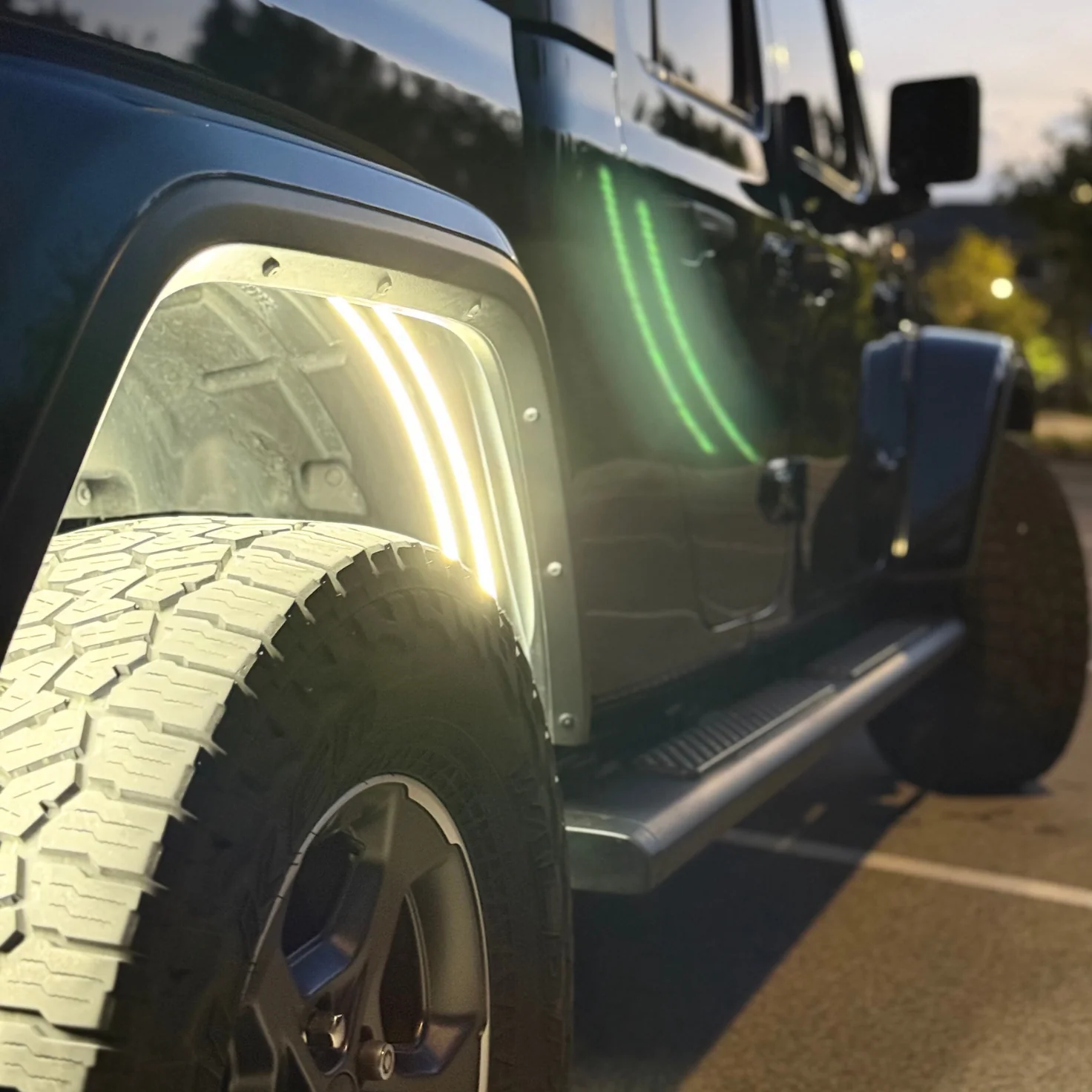 Jeep Wrangler Gladiator LED Fender Arch Lights Kit - Image 9