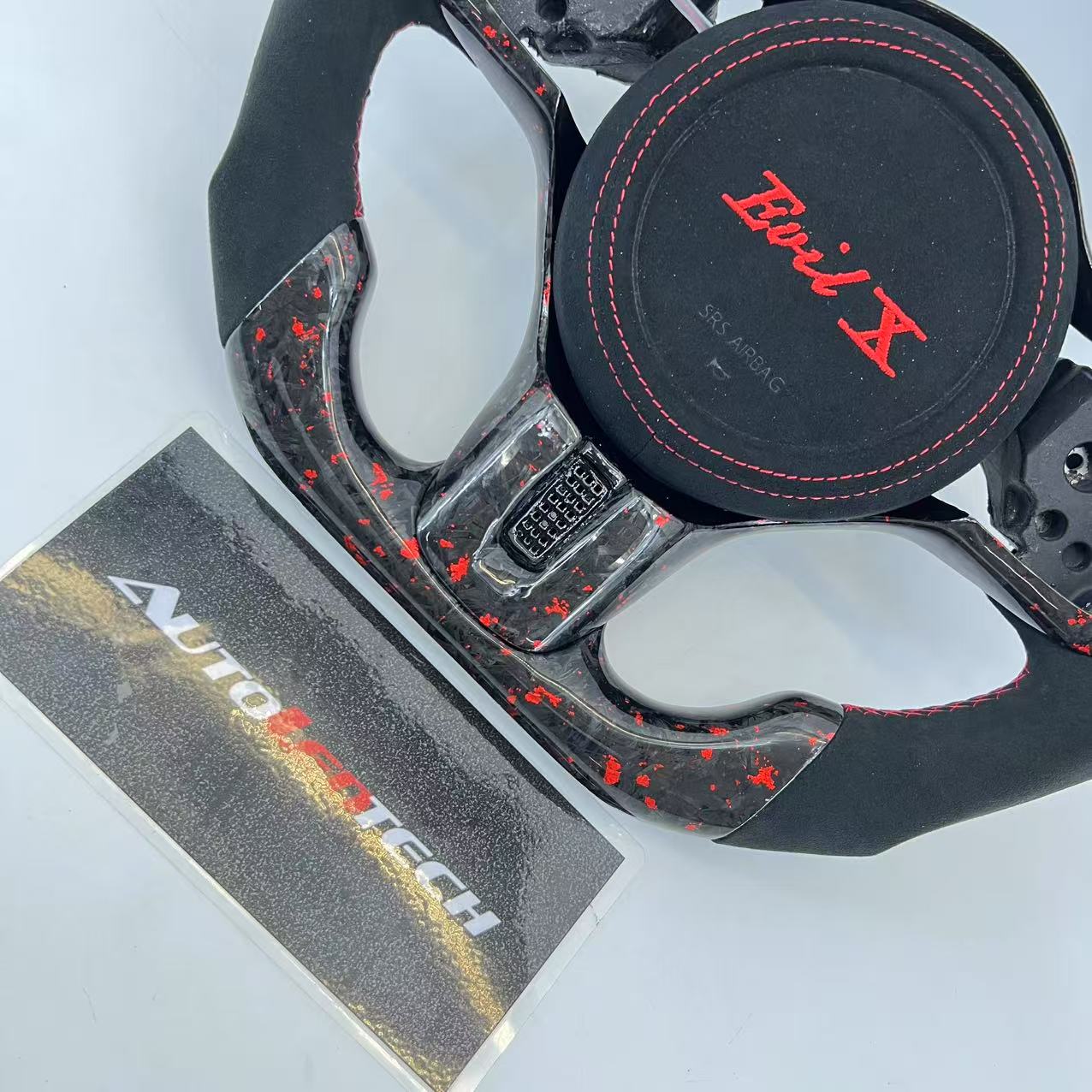 Mitsubishi Lancer Evo X Custom Carbon Fiber Steering Wheel - Image 3