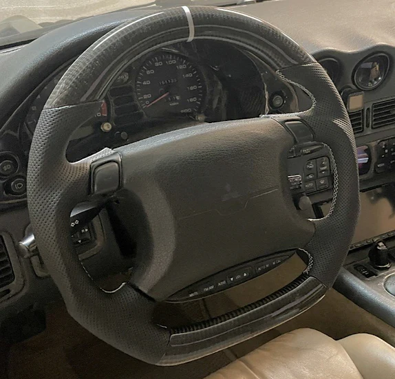 Mitsubishi 3000GT GTO Custom Carbon Fiber Steering Wheel - Image 10