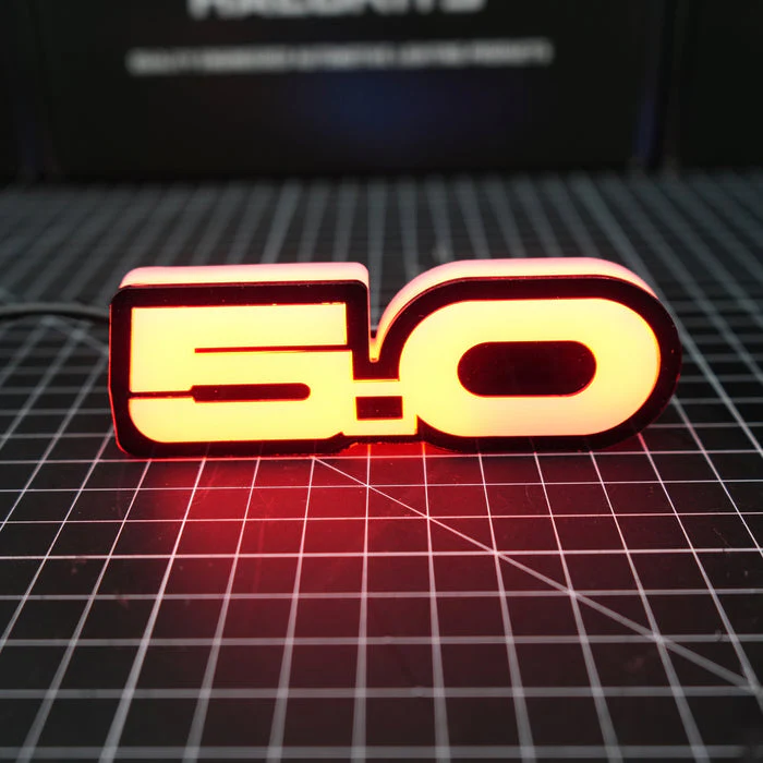 Mustang GT 5.0 RGB Flow Series LED Badge Emblem Logo - Image 2