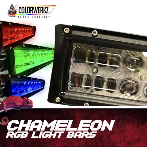 RGB Backlit Chameleon Series Light Bars
