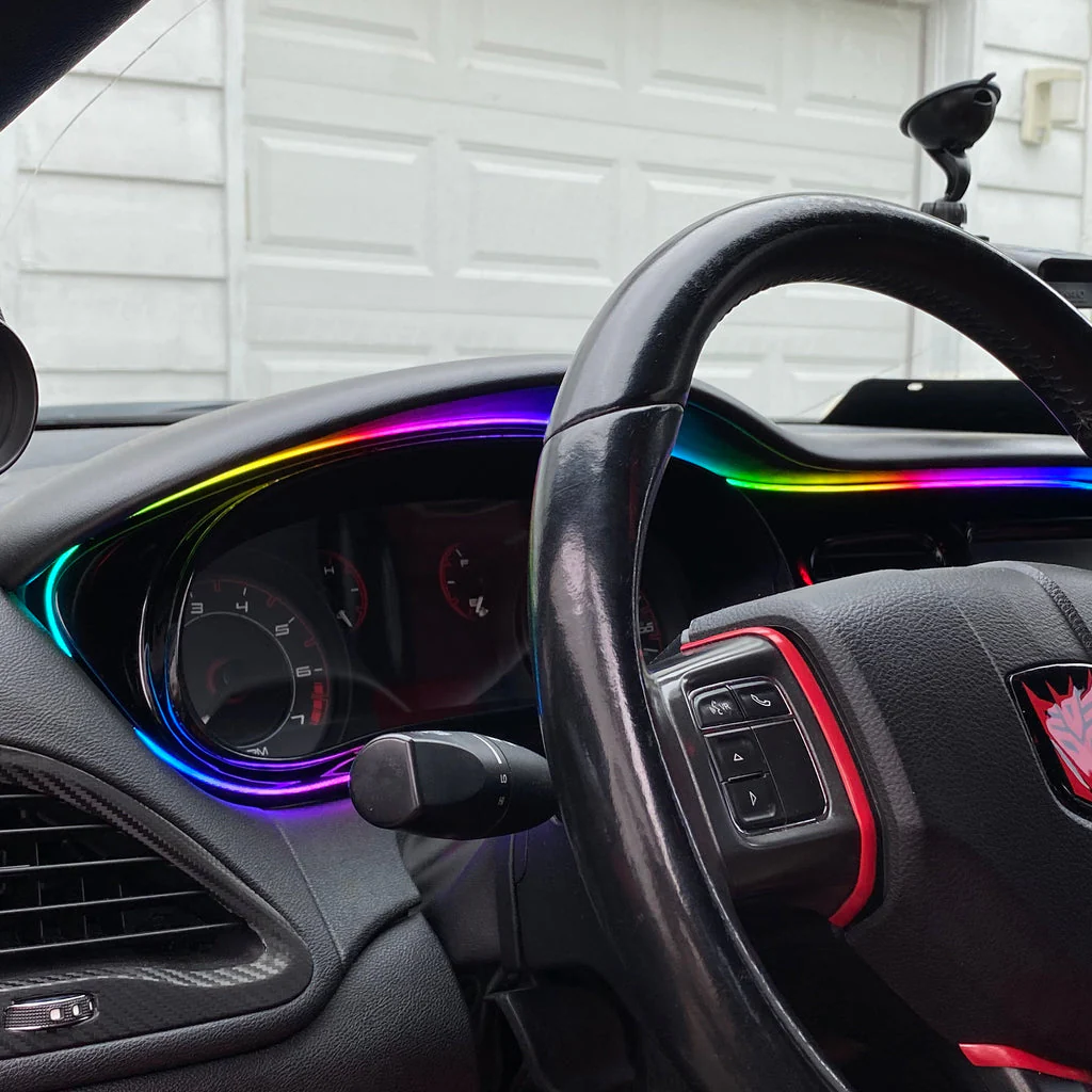 Flow Series LED Interior Dash Trim Ambient Lighting + Footwell Lighting Kit - Image 10
