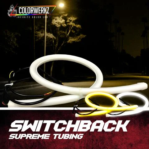 Sequential Switchback White/Amber LED DRL Tube Strips (12"-36") - Image 4